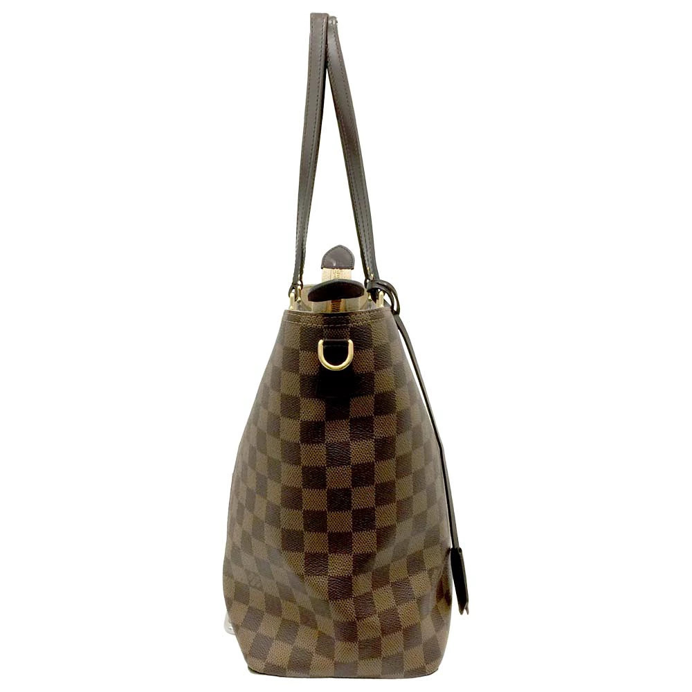 Louis Vuitton Bag Damier Shoulder Jersey Tote Brown Cream - Picture 3 of 10